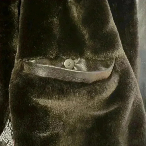 Vintage faux fur and leather coat - Picture 5 of 7